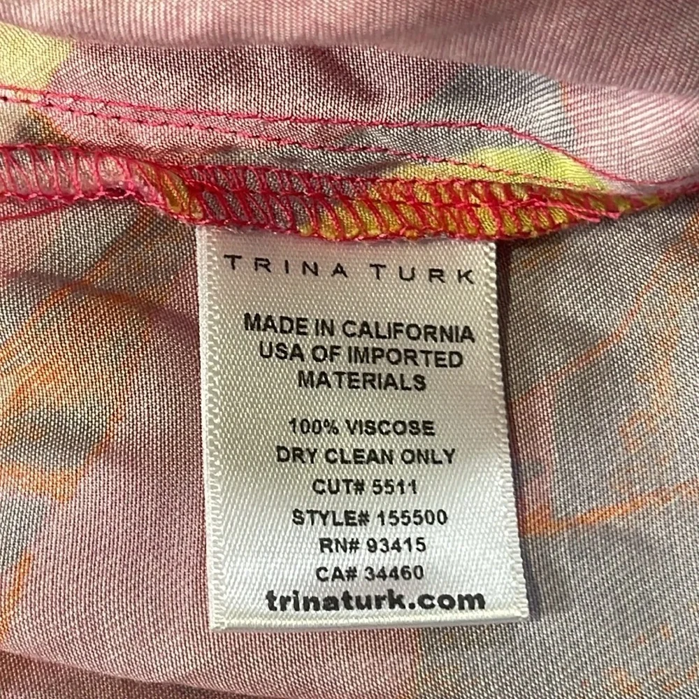 Trina Turk Floral Shorts Skirt Style Back Zip Size